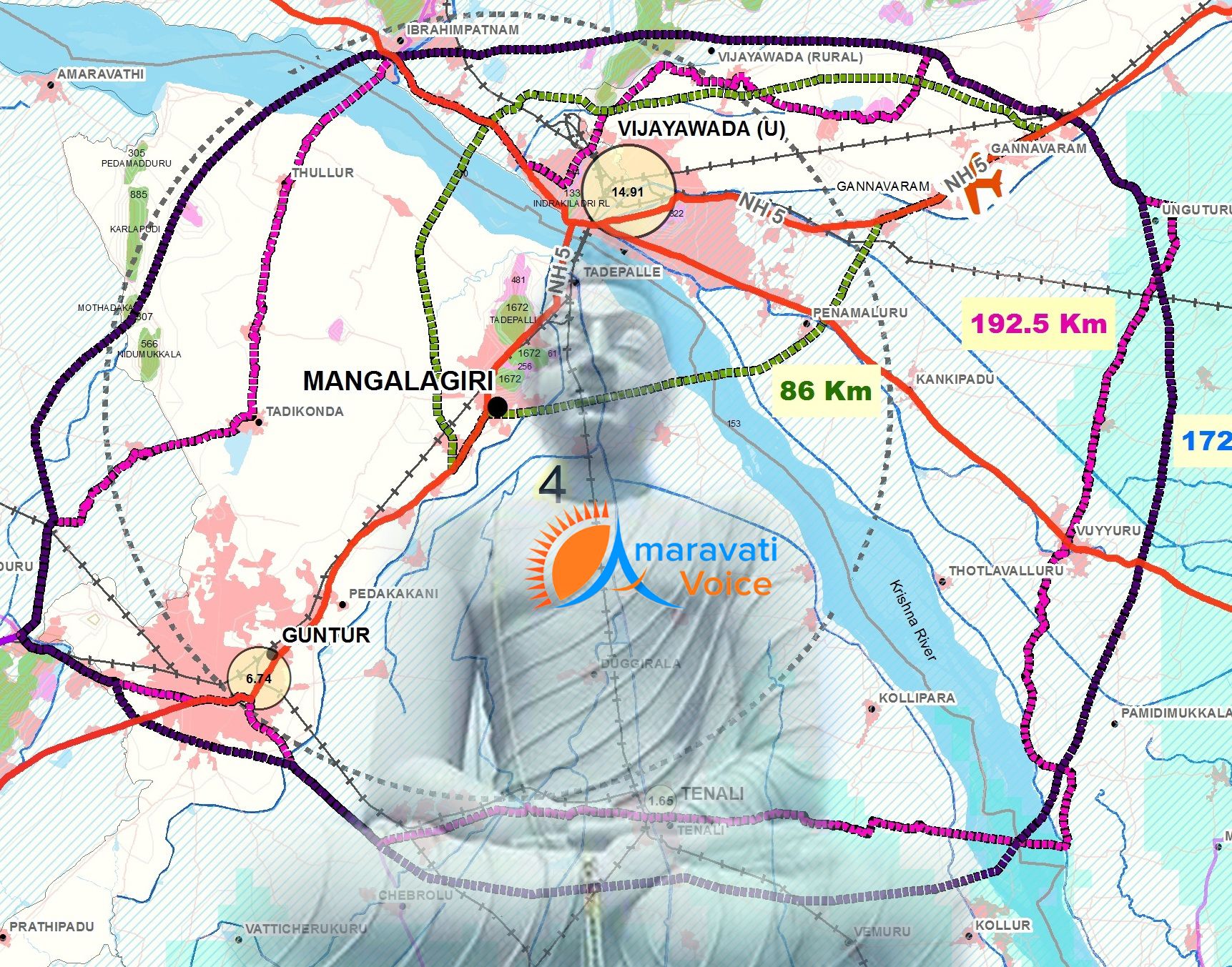 Bangalore - Vijayawada Expressway: Route Map & Status Update